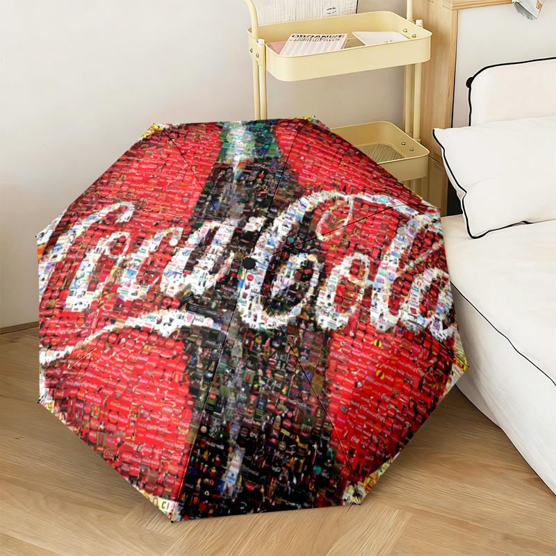 Christmas Gift Halloween Theme Bear Truck Coca Cola umbrella is suitable for all seasons, including home travel and outdoor activities Y11