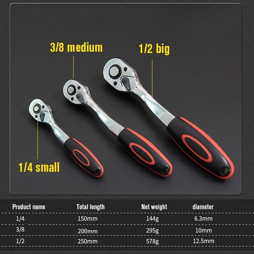 Professional Wrench Socket Torque Ratchet 1 2in 1 4in