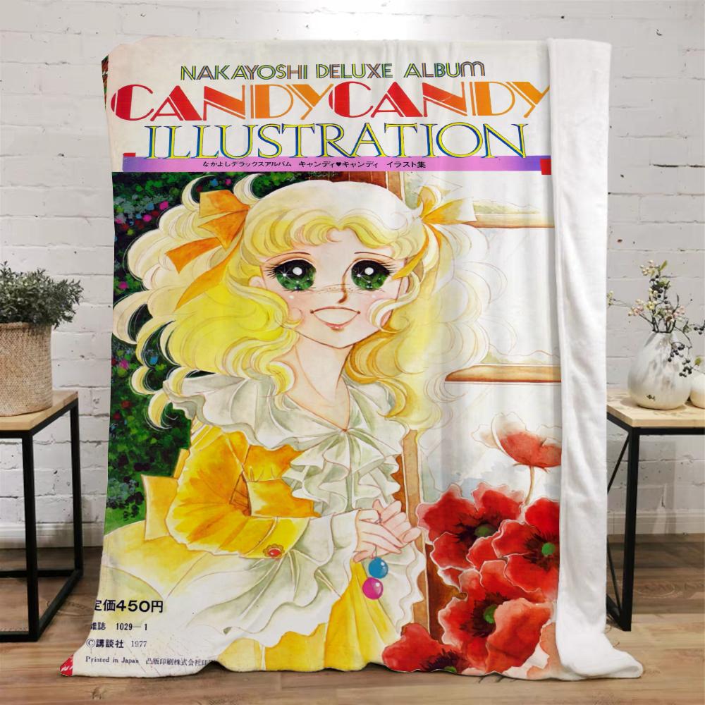 Candy Candy Throw Blanket Sofa Winter Home Interior Fluffy Soft Blankets King Size Knitted Plaid Microfiber Bedding Beach Towel