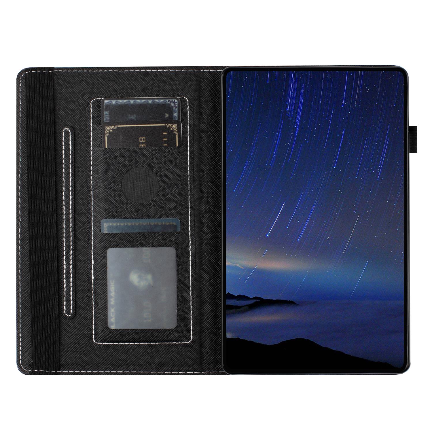 

For Samsung Galaxy Tab A8 10.5 (2022)/(2021) Pattern Printing PU Leather Tablet Case Stand Cover Card Slot Starry Sky