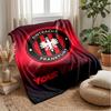 Eintracht Frankfurt Individueller Name Text Flanelldecke Fußball Logo Personalisierte Fleece-Kuscheldecke Besonderes Geschenk für Sofa Schlafzimmer Zuhause