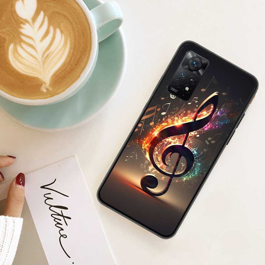 Piano Keys Musical Phone Case For Redmi 13C 14C Note 13 14 Pro 5G Plus 12 12C 10 10A 10C 9 9A 9C 9T 8 8A K70 Pro Xiaomi Cover Si