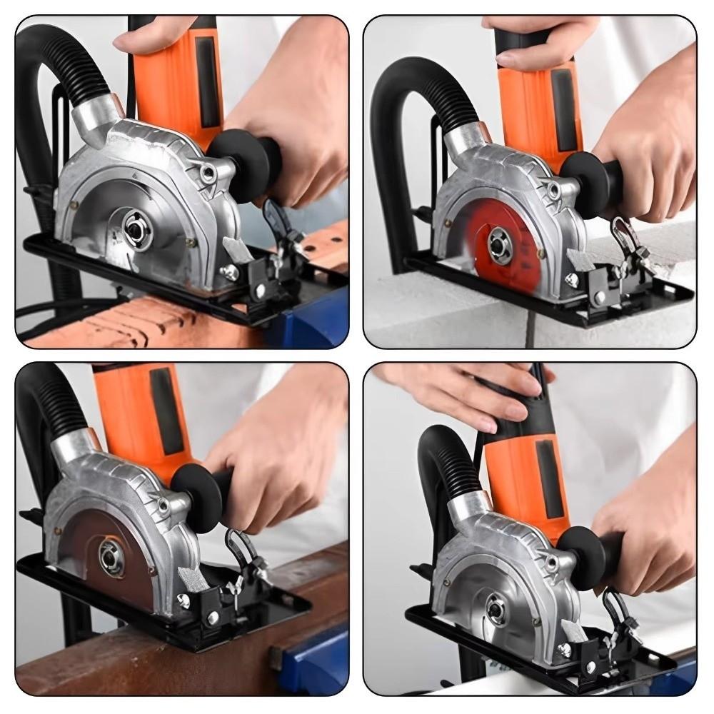 45° Adjustable Angle Grinder Bracket Dust Free Heavy Duty Angle Grinder Converter Circular Saw Bracket Woodworking Table Tool