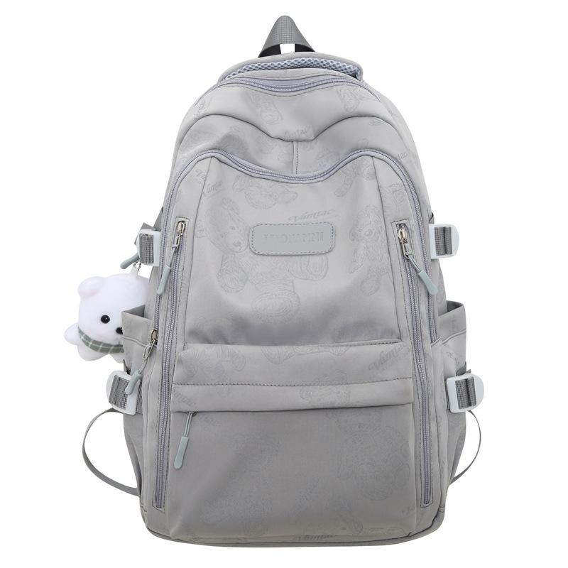 Schoolbag wholesale new backpack fashion bear large capacity student bag practical leisure travel shoulder back