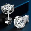 3mm-10mm 18K Gold Plated 925 Sterling Silver VVS Moissanite  Women Mossanite Stud Earrings Men