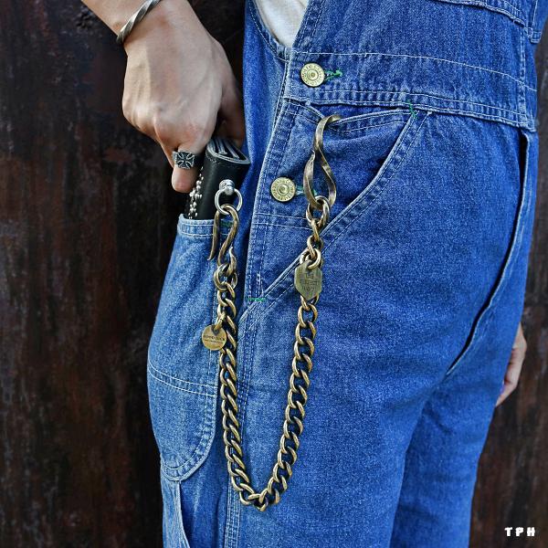 The Perfect Hand 103 Twist Hook Wallet Chain (Solid Brass)