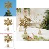 Christmas Tree Topper With Snowflake And Star Iron Art Decoration For Holiday Festivities