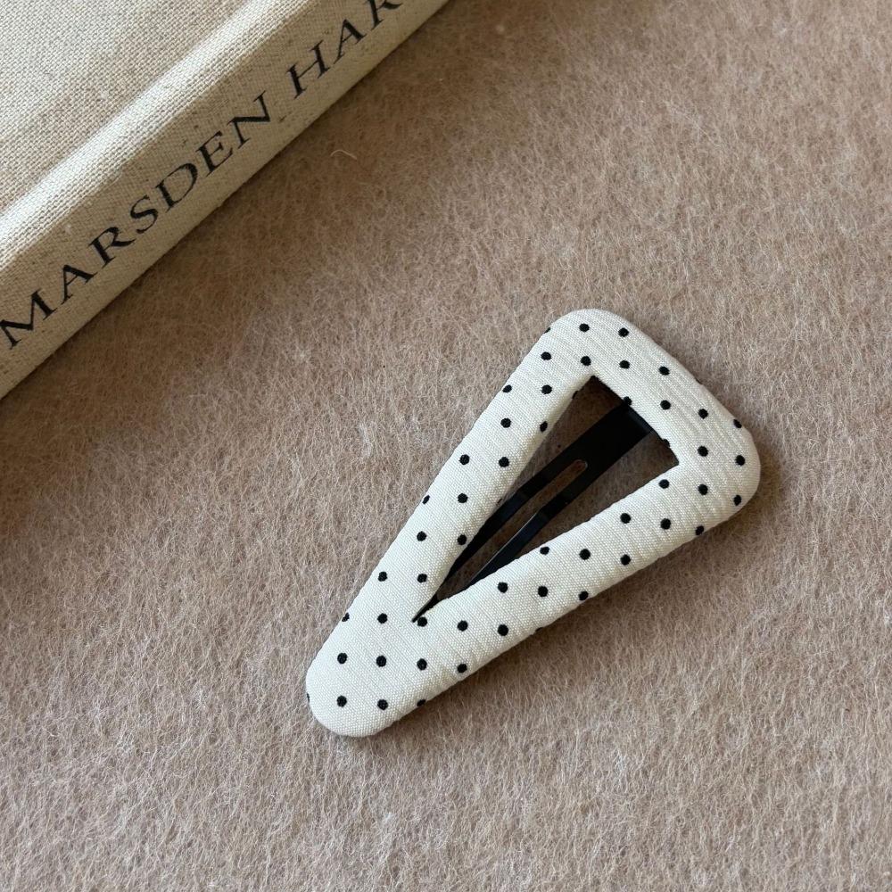 Fabric Polka Dot Hair Clips Triangular Broken Clips Cute BB Clips