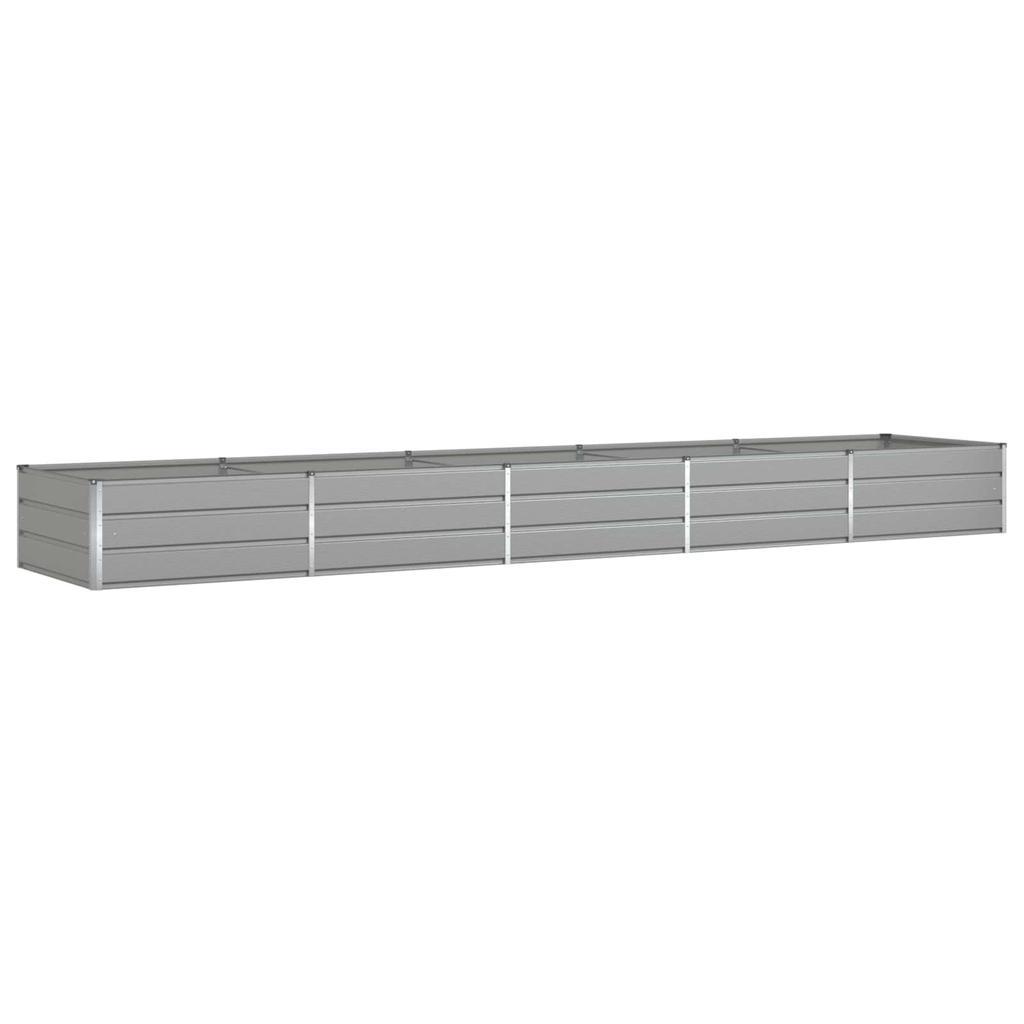 Plant Pot Light Grey 480 X 100 X 45 Cm Galvanized Steel