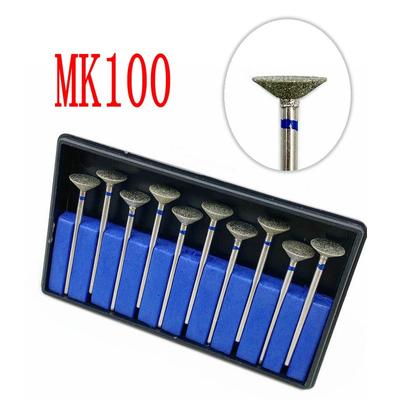 10 pezzi Tipo MK Parte Dentale Lucidatore a Punta Diamantata Elettrolucidato Frese Diamantate HP Dentali Set di Frese Rotanti HP Laboratorio Dentale