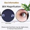 10x Magnifying Makeup Mirror, Portable Black Wall-Mounted Mirror with Dual Suction Cups,Compact Travel Dressing Mirror for Women