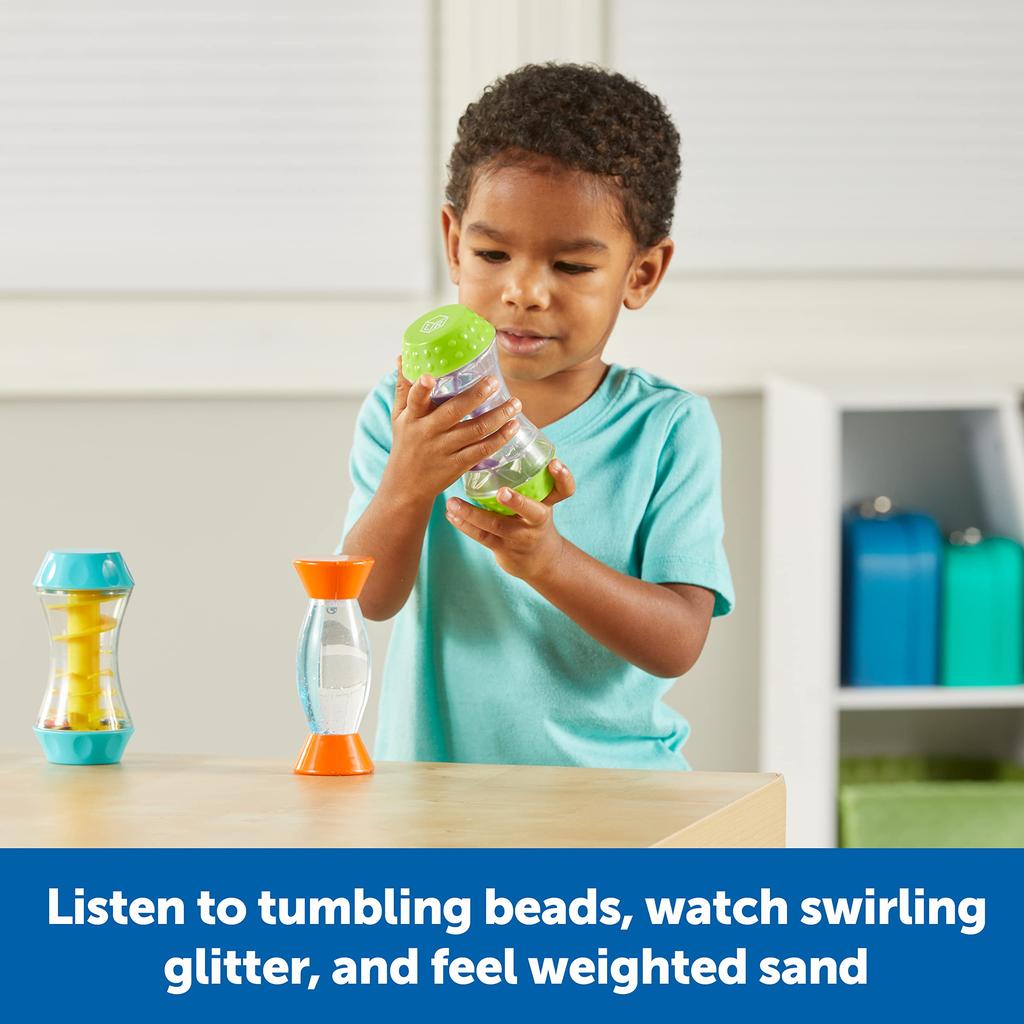 Learning Resources See, Listen, Touch Triple Bottle Sensory Play SEL Relaxation Toy LER5566 Authentic