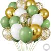 30-Piece Colorful Metal Sequin Balloon Set for Birthday Parties and Ceremonies