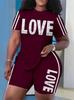 1116 new European and American casual fashion trend high-quality short-sleeved T-shirt shorts set