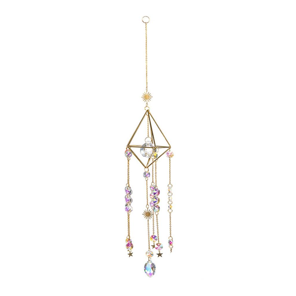 Crystal Suncatchers Window Hanging Ornament Prism Wind Chimes Pendants for Indoor and Garden Outside Wedding Decors