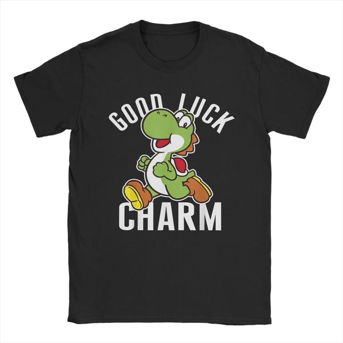 

Miniso Super Mario Yoshi Toad Later Hater T Shirts Men Women Cotton Funny TShirts Round Neck Game Anime Tee Shirt Clothing Gift S
