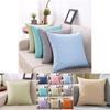 Luxurious Pure Color Cotton Linen Throw Pillow Cover For Home Office Sofa Decor