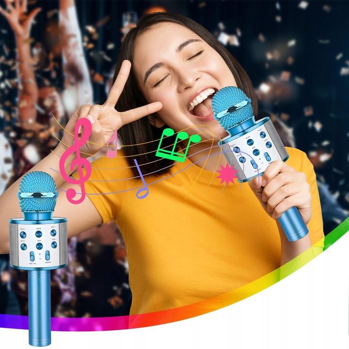 Mikrofon Bezprzewodowy Karaoke Głośnik Bluetooth Prezent Dla Dzieci