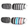 AAAOT1 Silver Chrome Frame Double Slat Kindey Grille Front M Color  Racing Grill For BMW 5 Series F10 F11 520i 535i 530i 540i 2010-2017