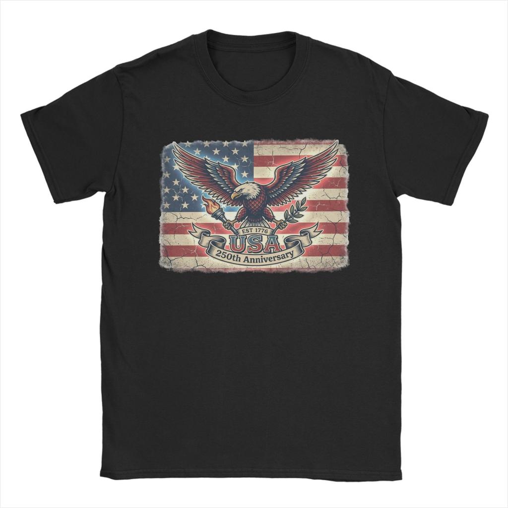 Unisex Women 250 Years American Anniversary Shirt 100 Cotton Graphic Printed TShirt  Clothing Outfits