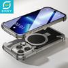 Eary Frameless Case for iPhone 15 Pro 15Plus Compatible Magsafe Magnetic Stand Military-Grade Shockproof Protective Phone Cover