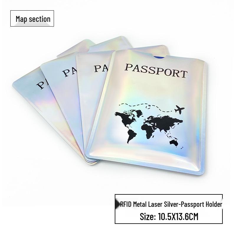 

Алюминиевый держатель для паспорта с защитой от кражи и лазерным дизайном самолета