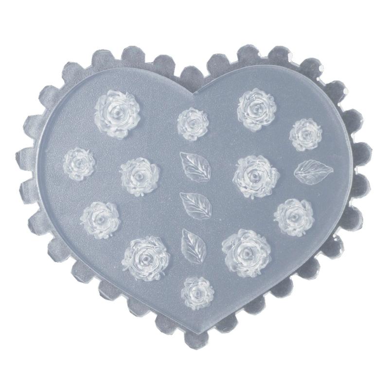 Stampo in Silicone per Nail Art Fiori 3D Stampi per Creazione Unghie Stencil per Unghie Goffrati Stampo per Scultura Decorazioni per Manicuristi