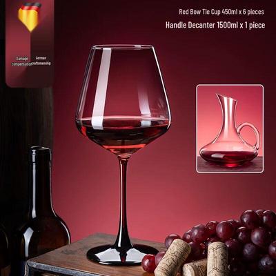 Jiakangming European Style Crystal Red Wine Glass & Decanter Set
