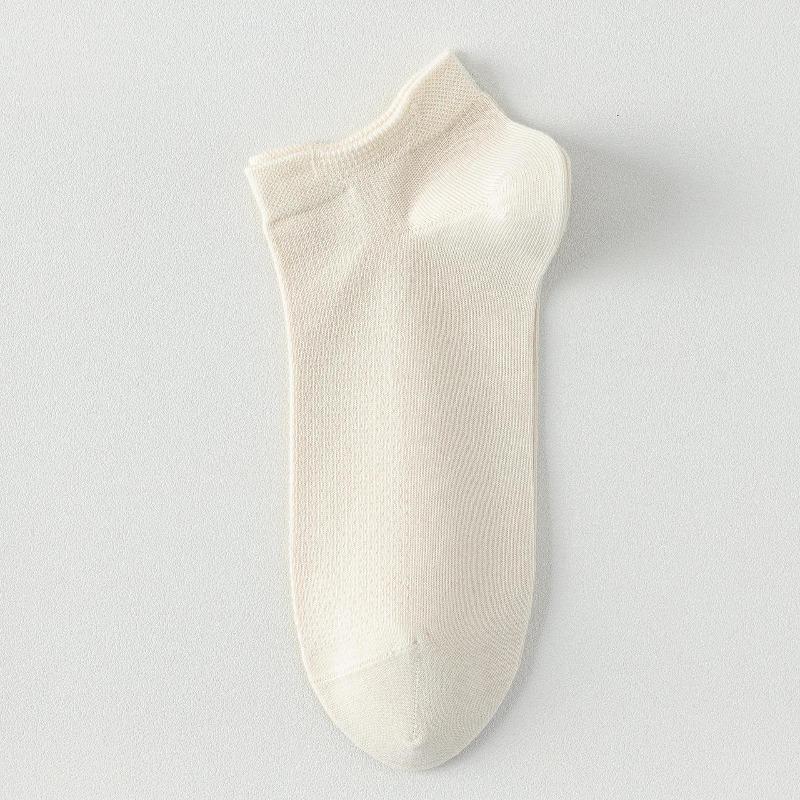 Women's Cotton Summer Lightweight Antibacterial and Deodorant Cotton Socks with Mesh Ventilation for Good Moisture Absorption