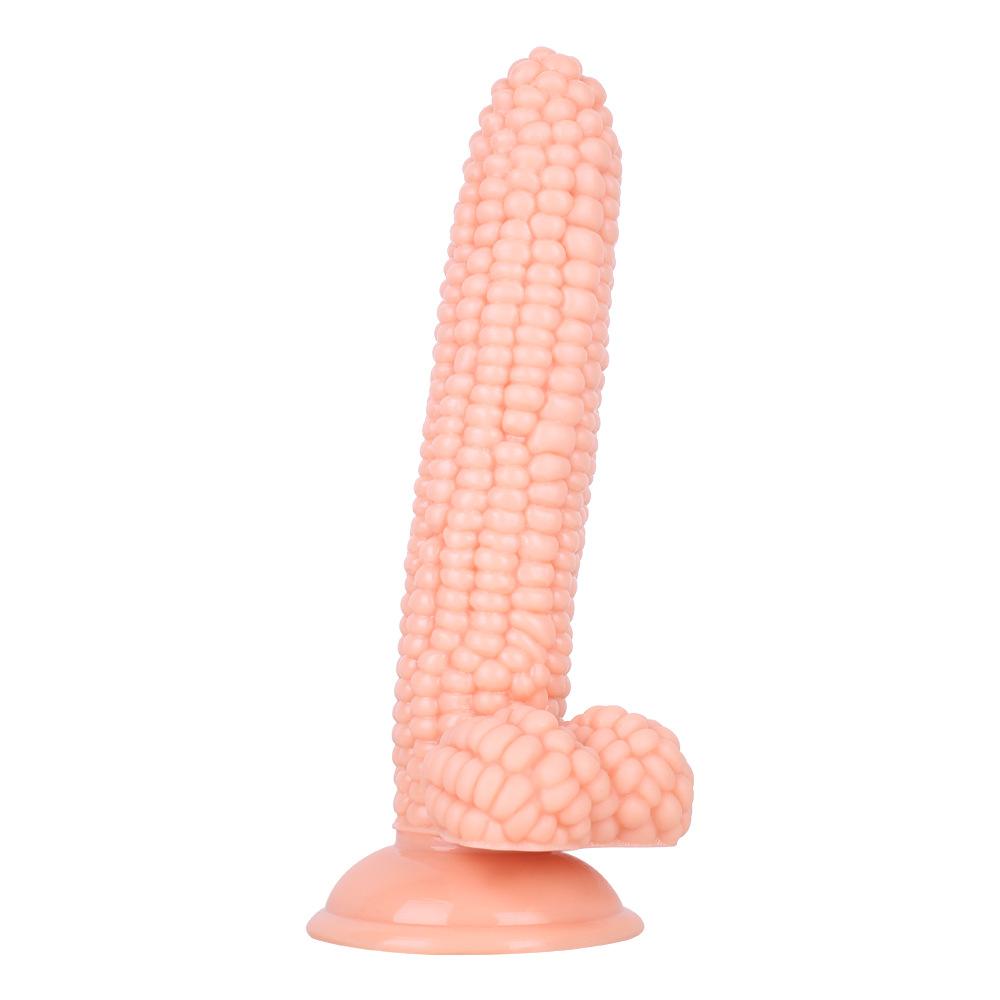 Particles Stimulate Corn Dildo with Suction Cup Butt Plug Sexe Jueguetes Sexuales Adult Anal Plug Erotic Mens Masturbator Pleasu