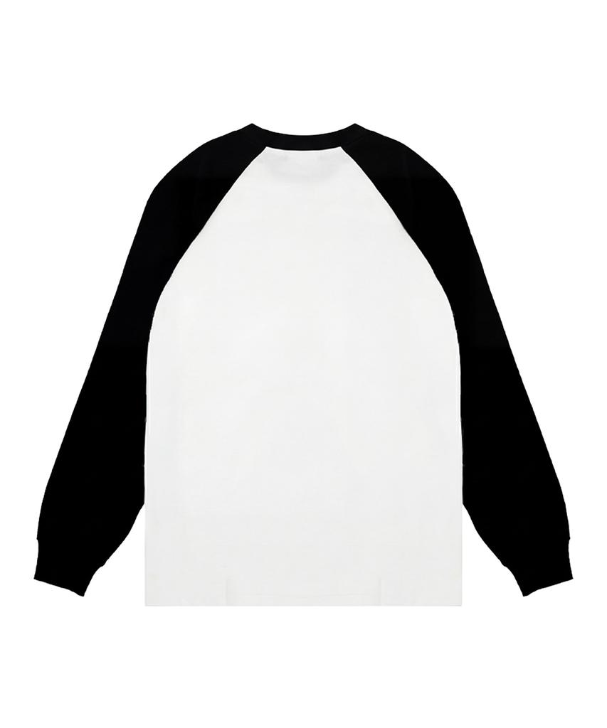SAINTPAIN Sp Initial Symbol Raglan Heavyweight Long Sleeve White