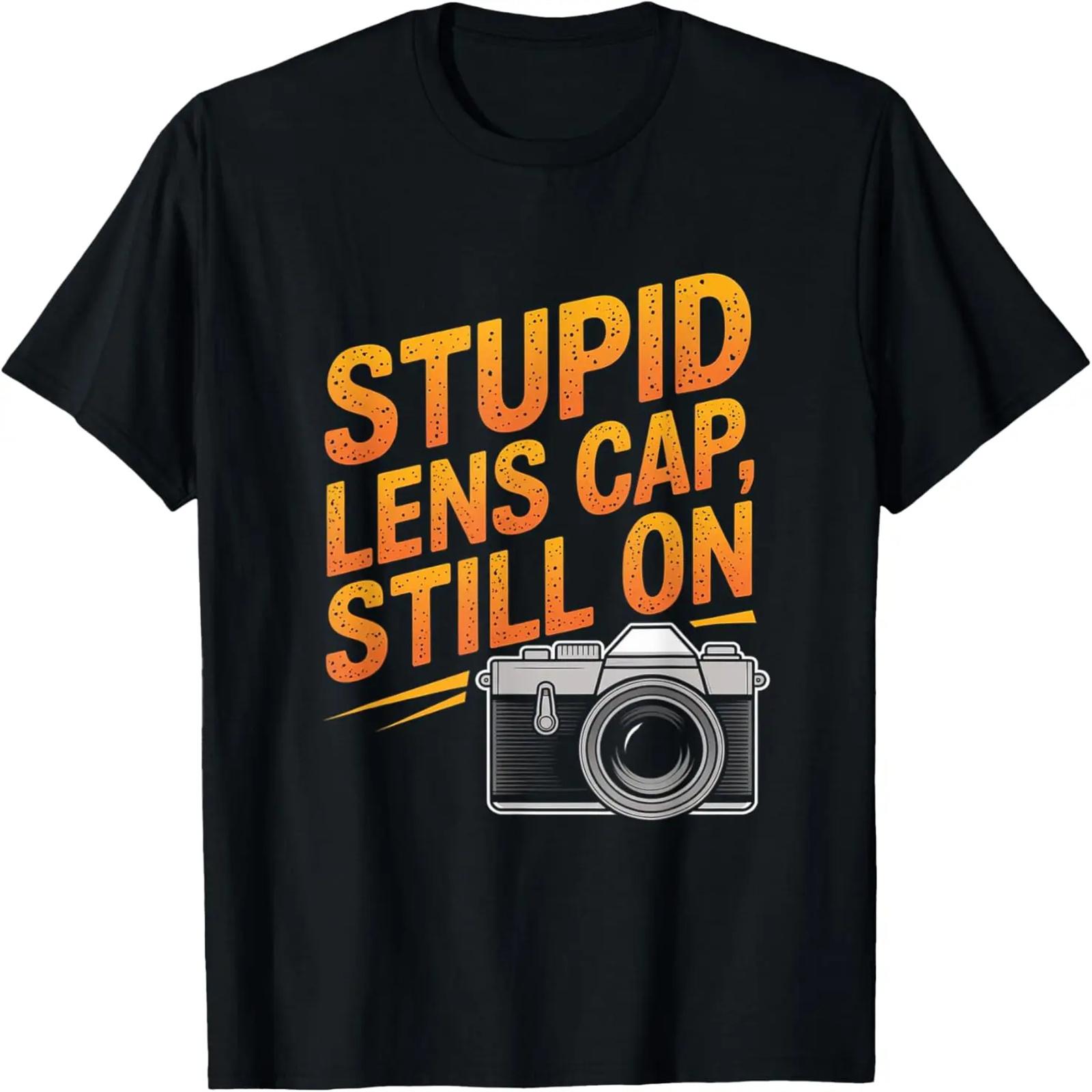 Camera Lens Photographer Photography T-Shirt S