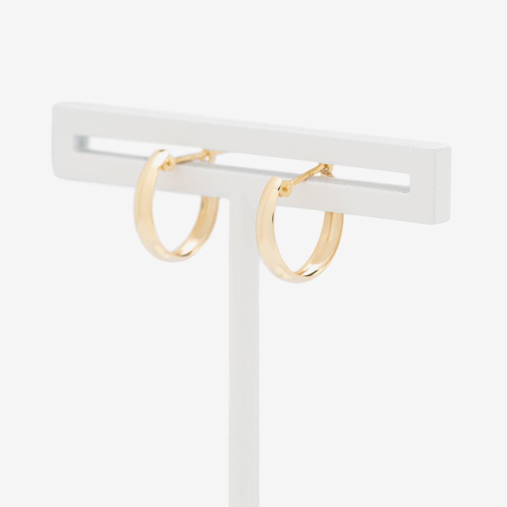 ESTELLE [Official] Women's Hoop Earrings, 10K Yellow Gold, 0202-3377-0019-0000