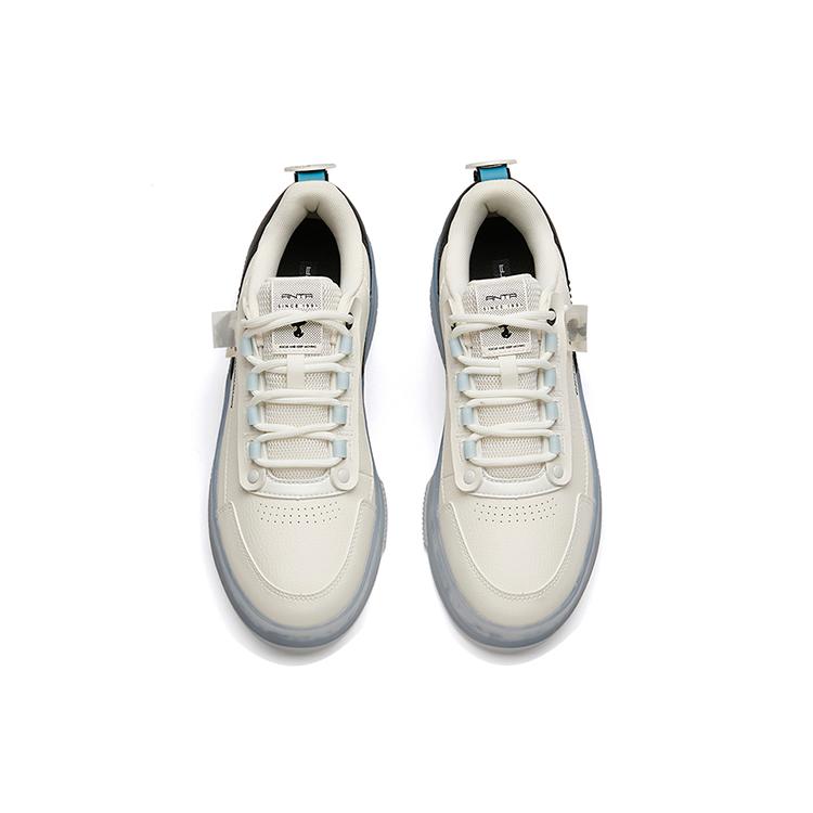 Anta X Snoopy Skateboarding Shoes 'White Black Blue' 912148030-3