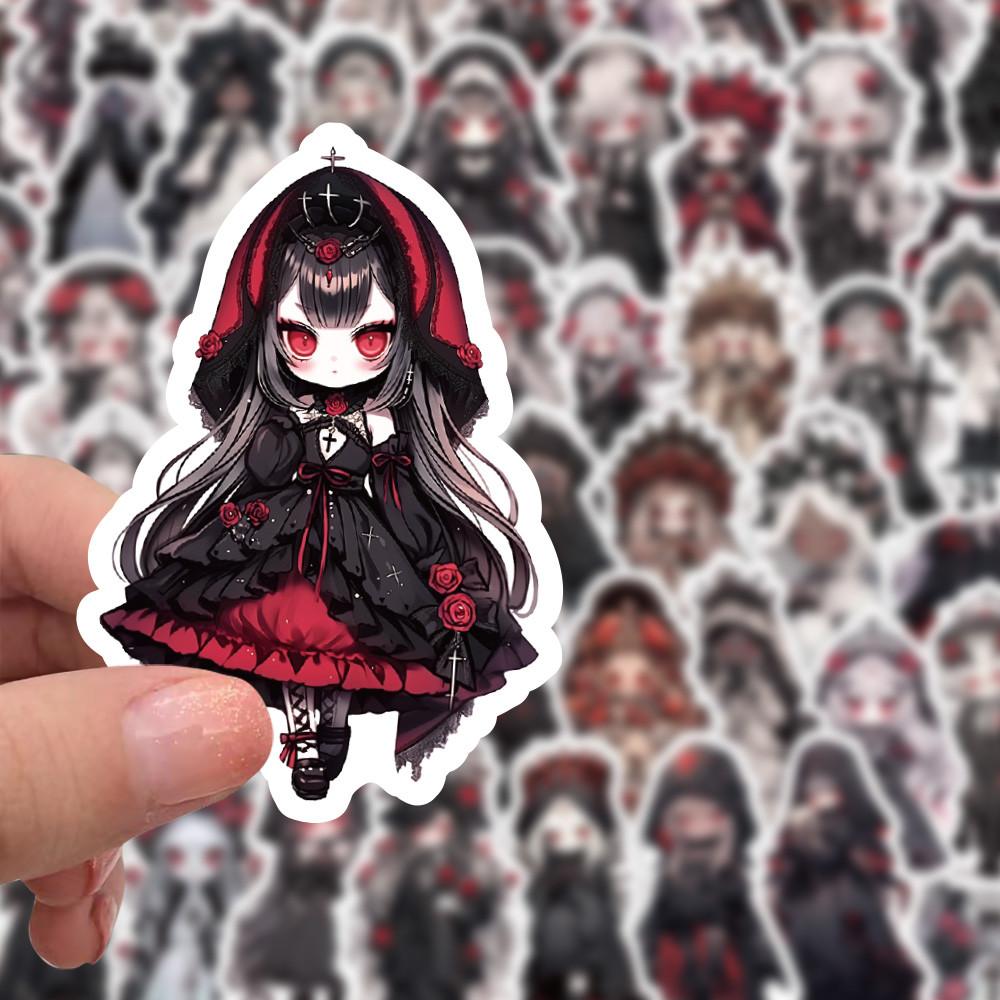 60PCS Dark-Style Little Lolita Stickers - Mysterious Cute Designs for Decorating Notebooks, Phones & More AnimeWorlds Store