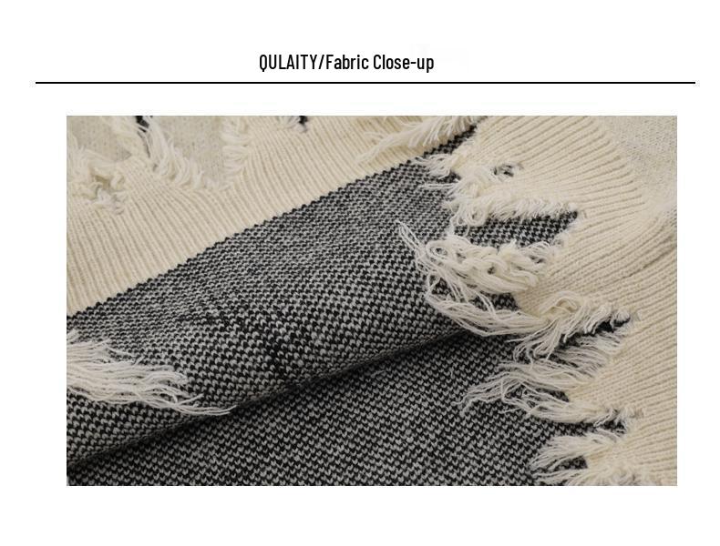 INS Unisex College Sweater - Autumn/Winter Hip-Hop Style with Spider Web Design