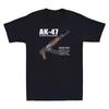 Ak47 Assault Rifle Russian Ak Kalashnikov Cutaway Diagram Vintage Unisexs Tshirt