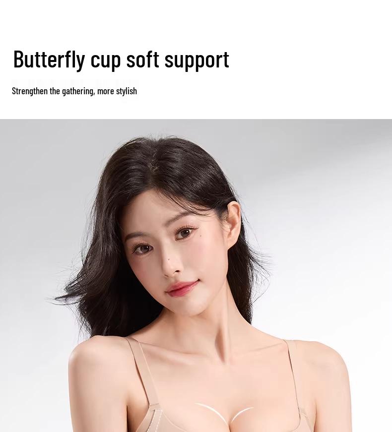 Wire-Free Seamless Uplifting Women's Summer Foundation Bra for Small Bust