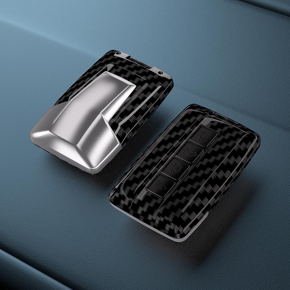 Abs Carbon Car Key Fob Case Cover Protector Shell For Great Wall Gwm Wey Tank 300 500 Tank300 Tank500 Car Accessories