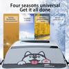 Summer Shade, Winter Shield. Universal Foldable Sunshade with Cute Design - Thermal Insulation Year-Round.