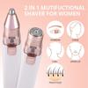 Women's 2-in-1 Electric Eyebrow Trimmer for Eyebrow Trimming and Facial Hair Removal