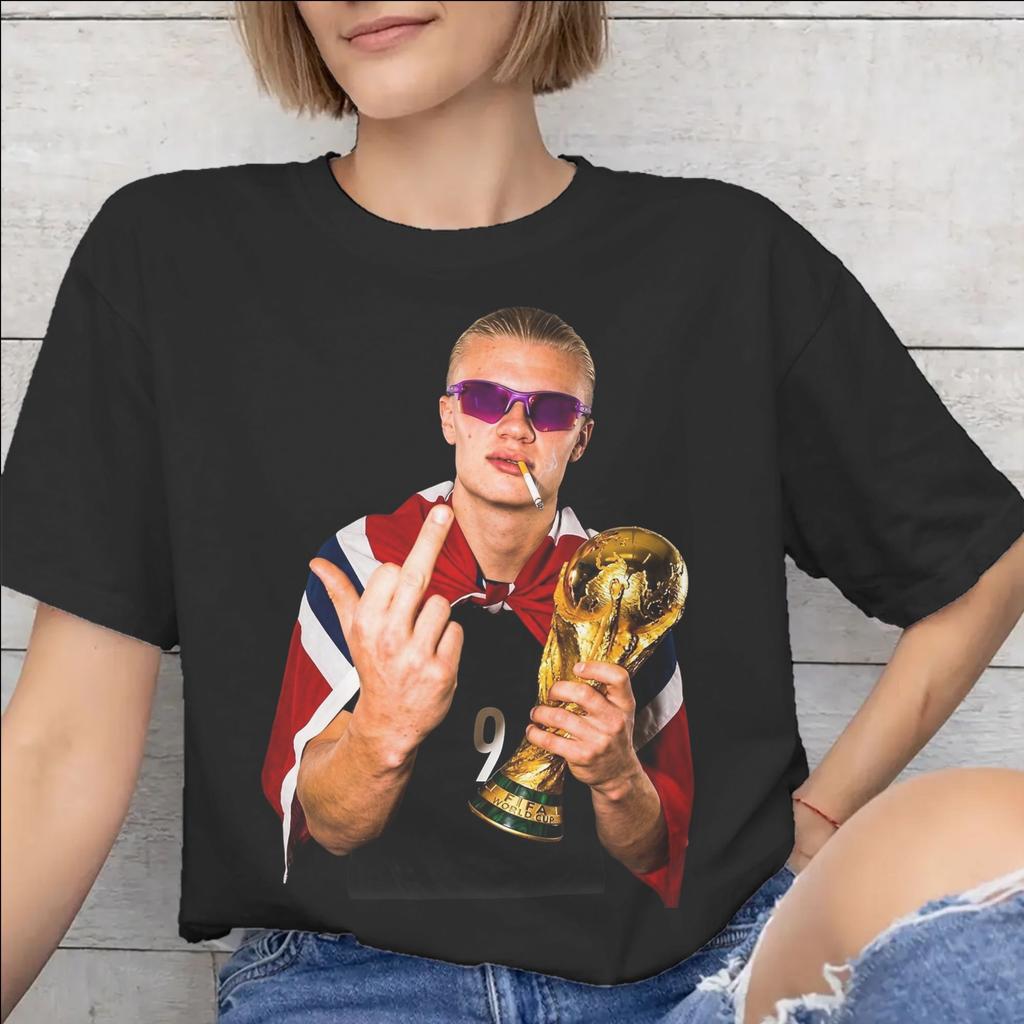 Haalands Accessories Unisex WoUnisex T Shirts 100 Cotton Tee Graphic Printing Football Tshirt Clothing