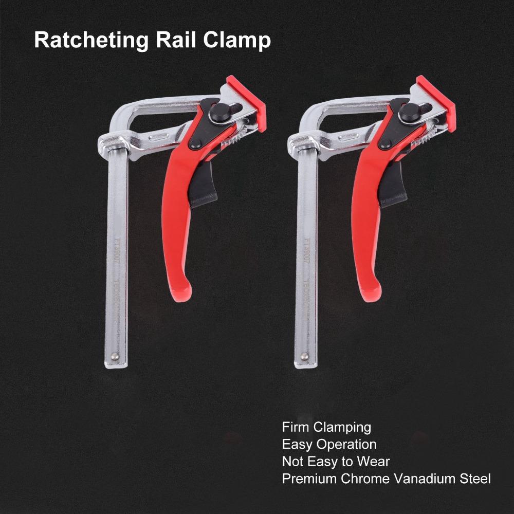 Aluminum Alloy Rail Woodworking Clamp 540lb Clamping Force Bench Dog Clamp For Workbench