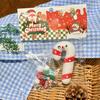 Lovely Christmas Taba Squishy Toys Santa Claus Snow Man Fidgets Toys Squeeze Stresses Relief Paw Squishies Party Favors