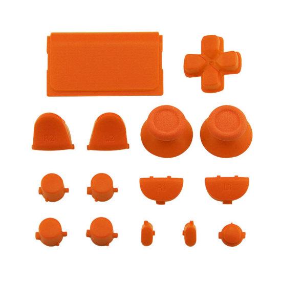 15Pcs/Set Replacement Parts Buttons Kit for Solid Color PS4 Controller Gamepad