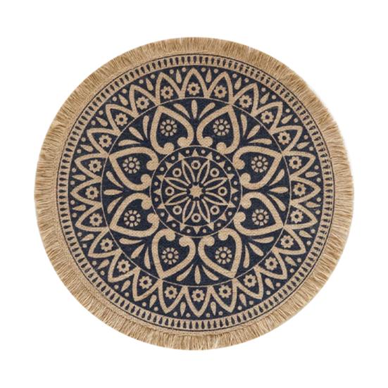 Rattan-Untersetzer, Wärmedämmung, handgefertigt, aus Baumwollflachs, Esstisch, rutschfest, Tischset für die Küche