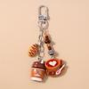 New Simulation Popsicle Ice Cream Keychain Chocolate Key Ring Pendant for Women Girls Handbag Decor DIY Kid's Jewelry Gifts