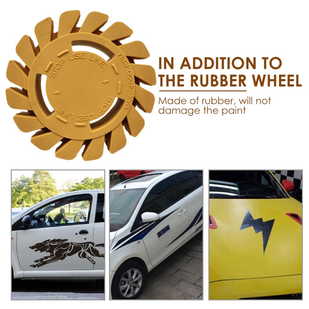 4-Zoll Lackreiniger Pneumatisches Grafikentfernungswerkzeug Autopolierhilfswerkzeug Gummischeibe Aufkleberradierer für Autos/Wohnmobile/Boote