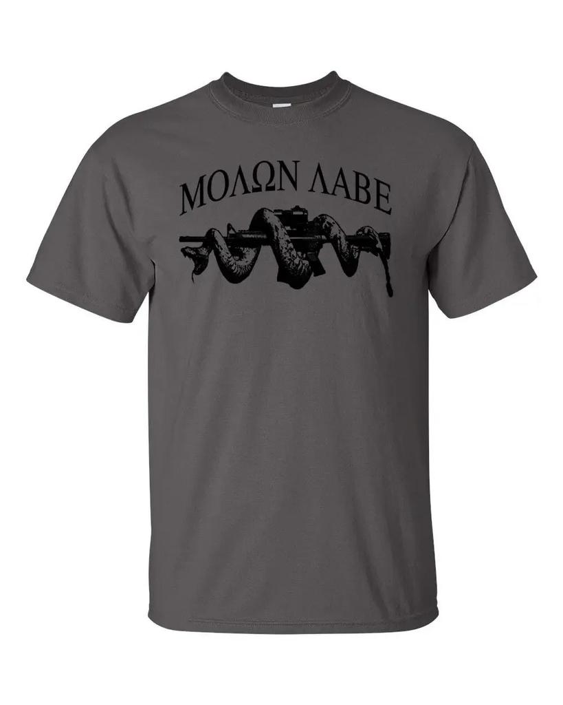 AR15 Snake 2nd Amendment Pro Gun Molon Labe TShirt 100 Cotton ONeck Summer Short Sleeve Casual Mens Tshirt Size S3XL