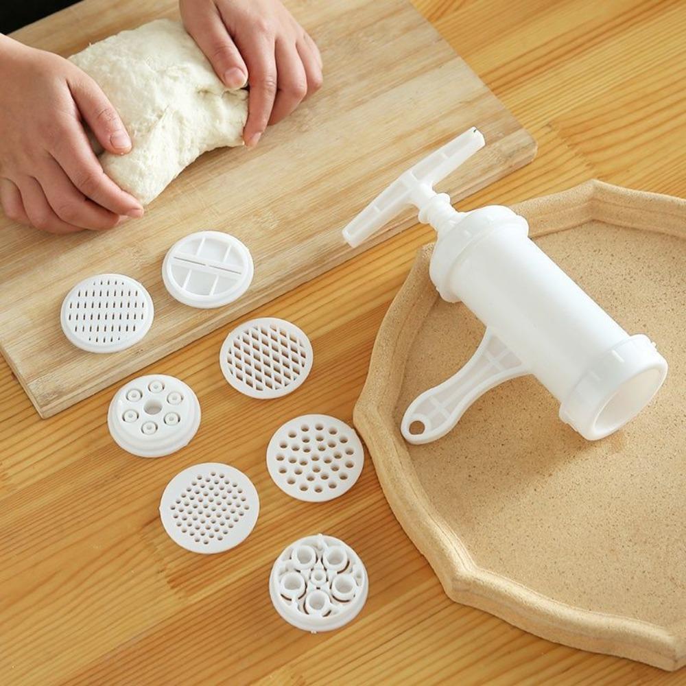 Manual Noodle Press White Spaghetti Tool Household Pasta Maker Kitchen Newbie